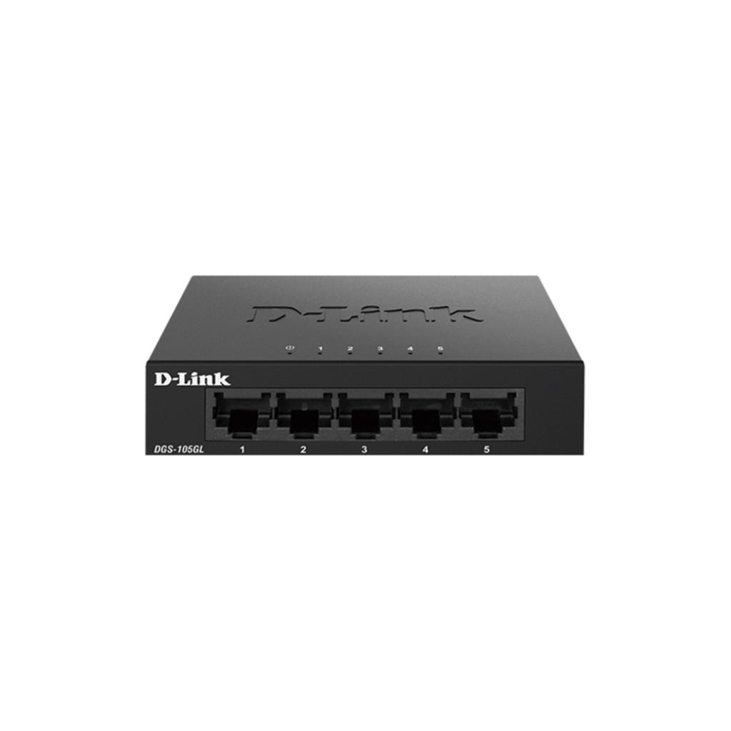 D-Link DGS-105GL 5-Port Gigabit Unmanaged Switch (Metal)