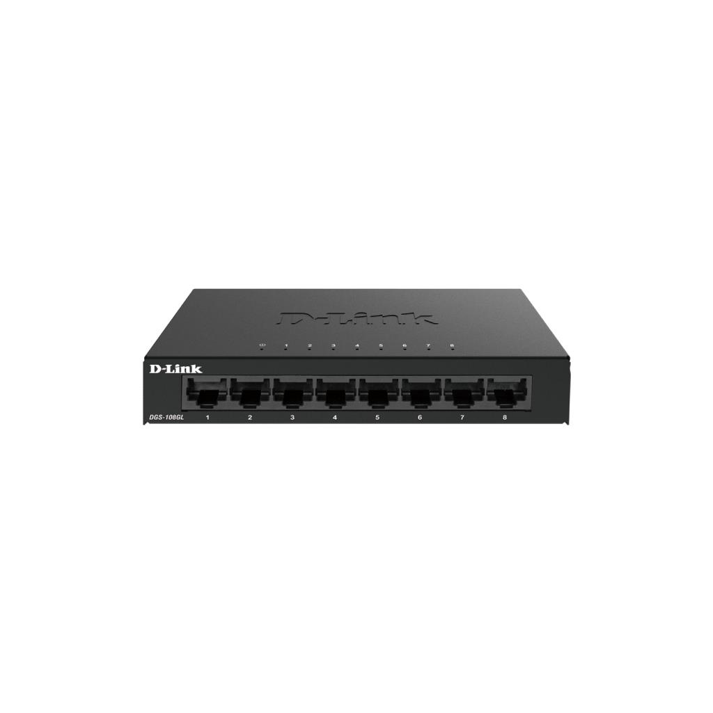 D-Link DGS-108GL 8-Port Gigabit Unmanaged Switch (Metal)