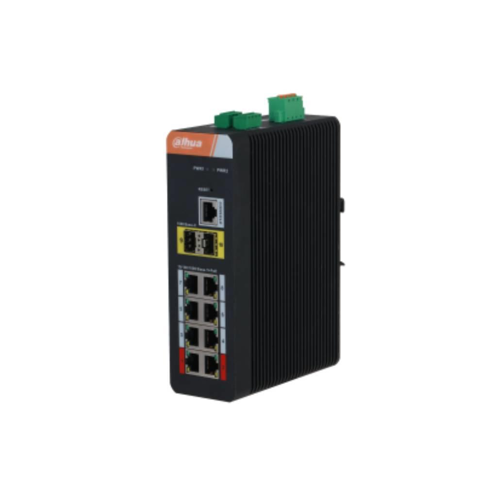 DAHUA IS4210-8GT-120 10-Port Managed Industrial Gigabit Switch 8-PoE (PoE 2.0)