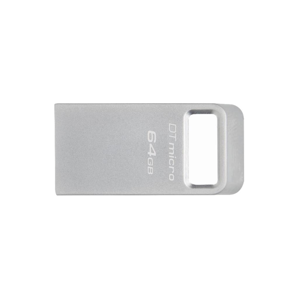 Kingston DataTraveler Micro 64GB USB 3.2 Gen 1 Metal Flash Drive
