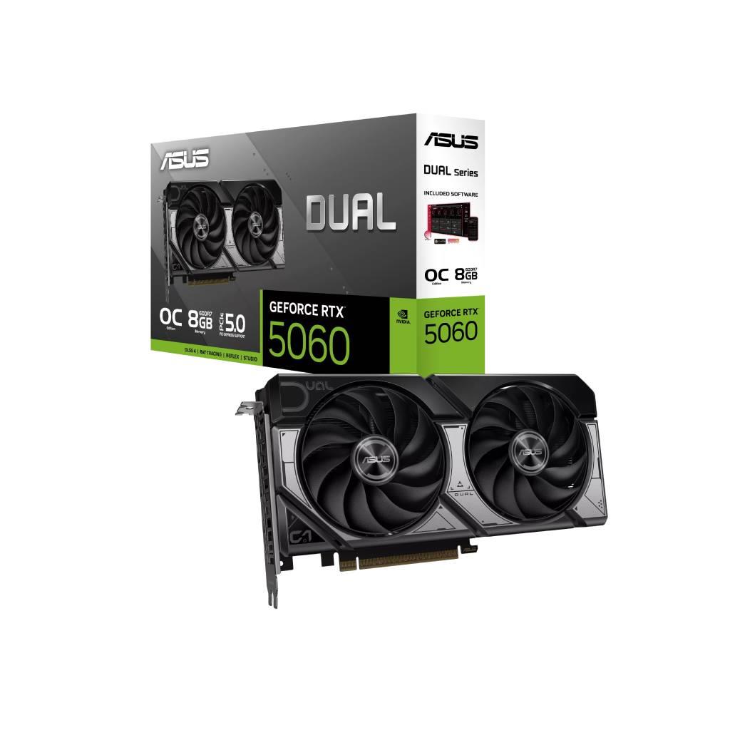 ASUS Dual GeForce RTX™ 5060 8GB GDDR7 OC Edition (2565MHz) - 128-bit