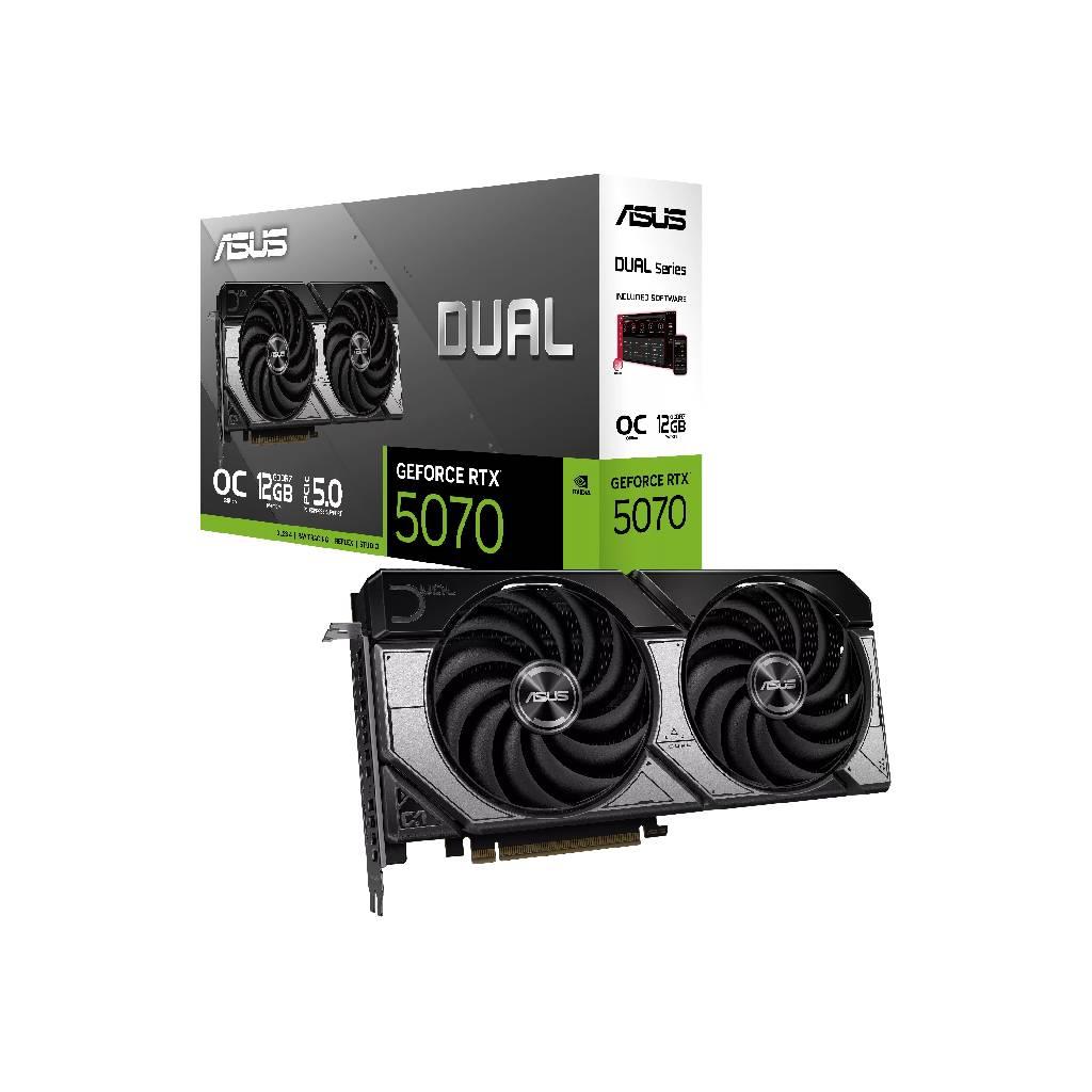 ASUS Dual GeForce RTX™ 5070 12GB GDDR7 OC Edition (2572MHz) - DUAL-RTX5070-O12G