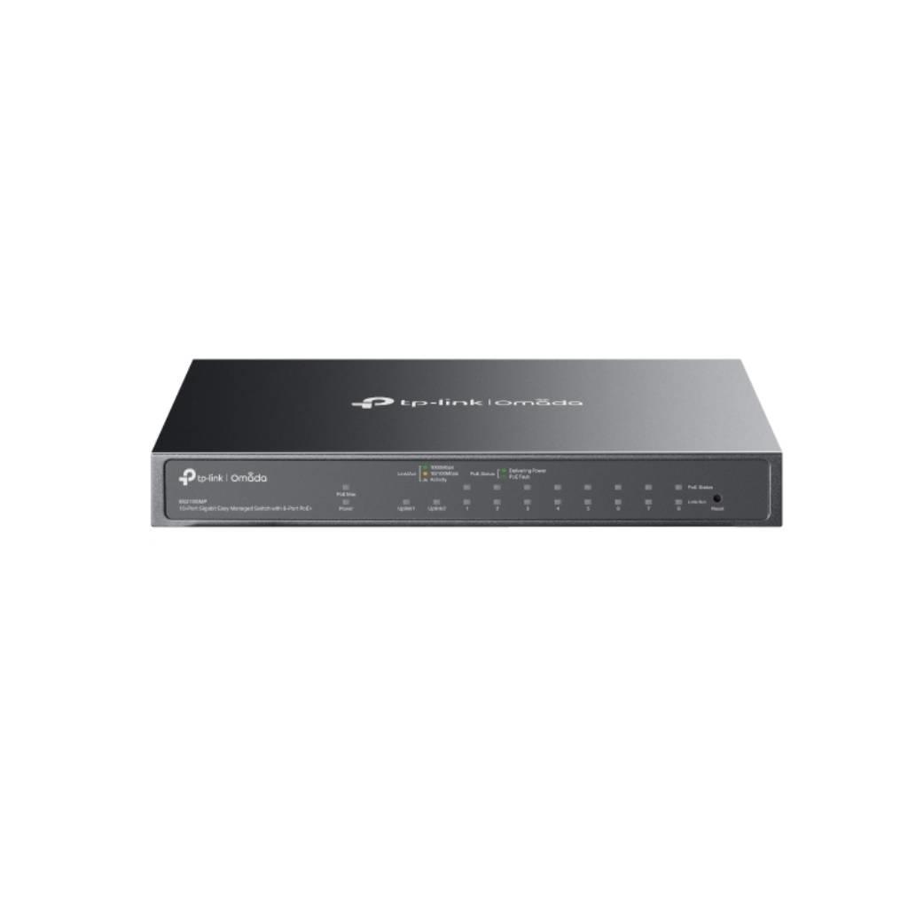 TP-Link Omada ES210GMP V1.2 10-Port Gigabit Switch with 8-Port PoE+