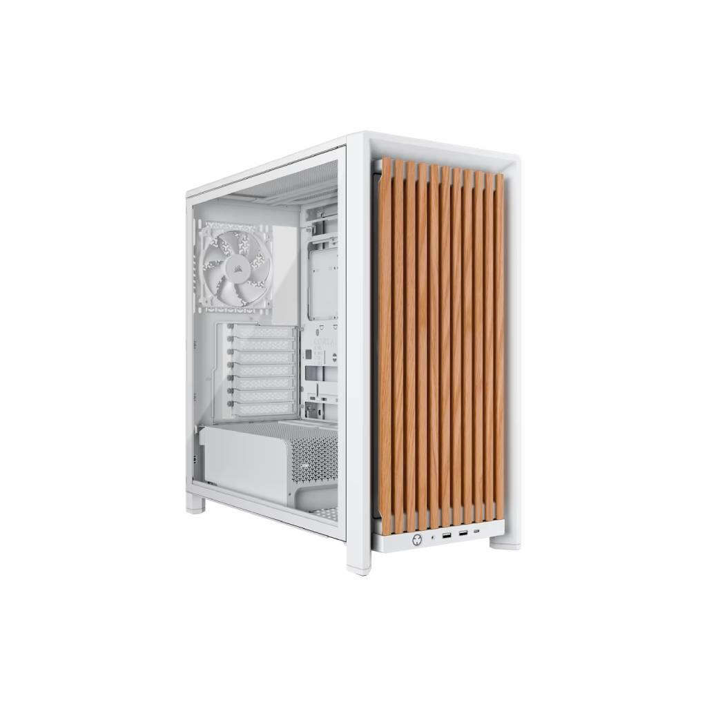 CORSAIR FRAME 4000D WOOD RS Modular Mid-Tower PC Case White & Oak
