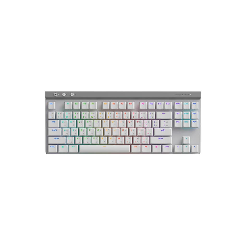 Logitech G515 LIGHTSPEED TKL Wireless Gaming Keyboard (White) - 6000mAh Battery