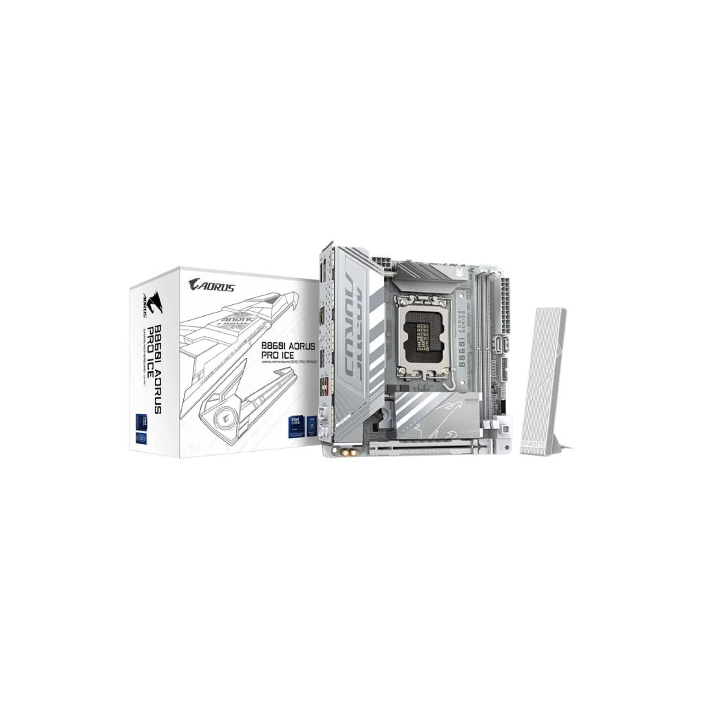 GIGABYTE B860I AORUS PRO ICE (Intel B860 Chipset) Micro ATX Mainboard