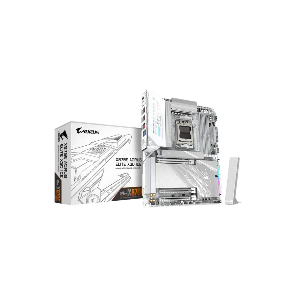 GIGABYTE X870E AORUS ELITE X3D ICE 1.0 AM5 DDR5 Motherboard