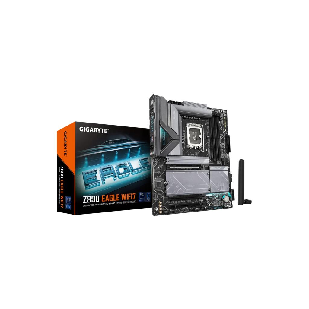 GIGABYTE Z890 EAGLE WIFI7 1.1 LGA1851 Socket, DDR5, Wi-Fi 7, 2.5GbE