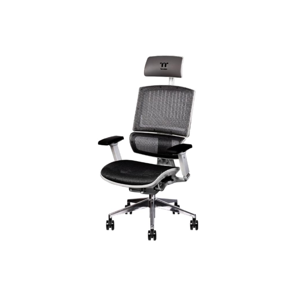 THERMALTAKE CYBERCHAIR E500 White Gaming Chair 4D Adjustable