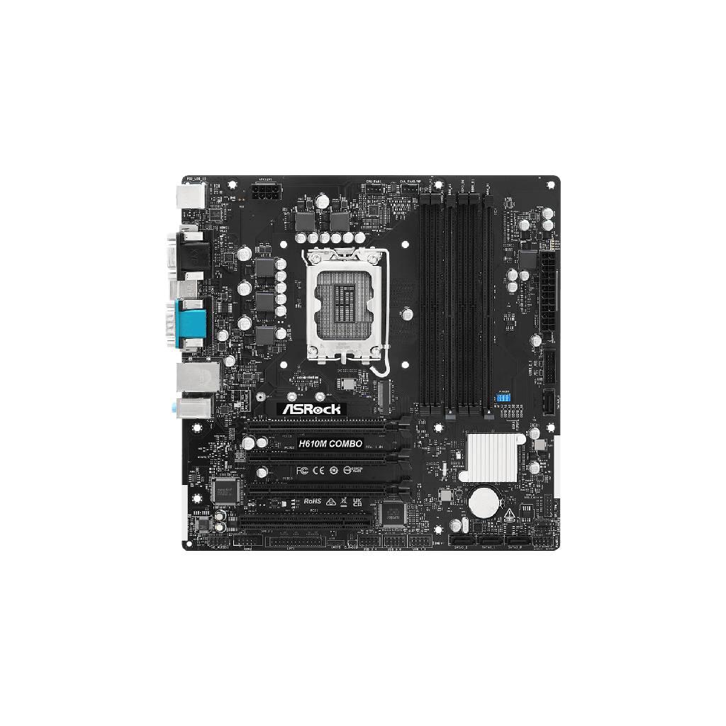 ASRock H610M-COMBO LGA1700 Micro ATX Mainboard
