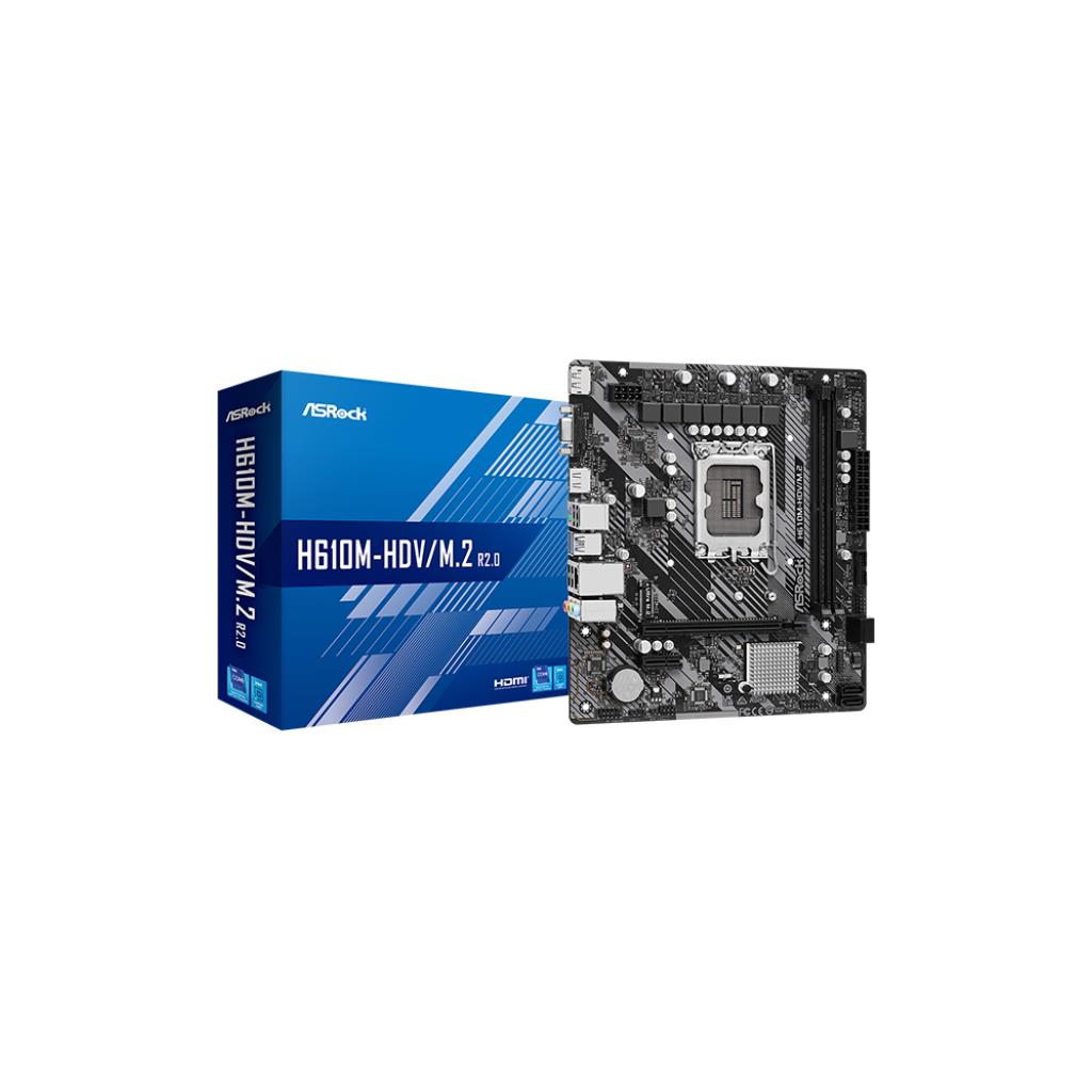 ASRock H610M-HDV/M.2 R2.0 LGA1700 DDR4 Micro ATX Mainboard