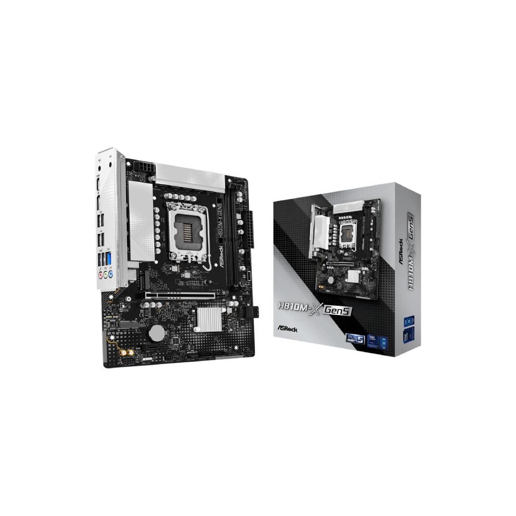 ASRock H810M-X GEN5 Motherboard for Intel Core Ultra Series 2 (LGA1851)
