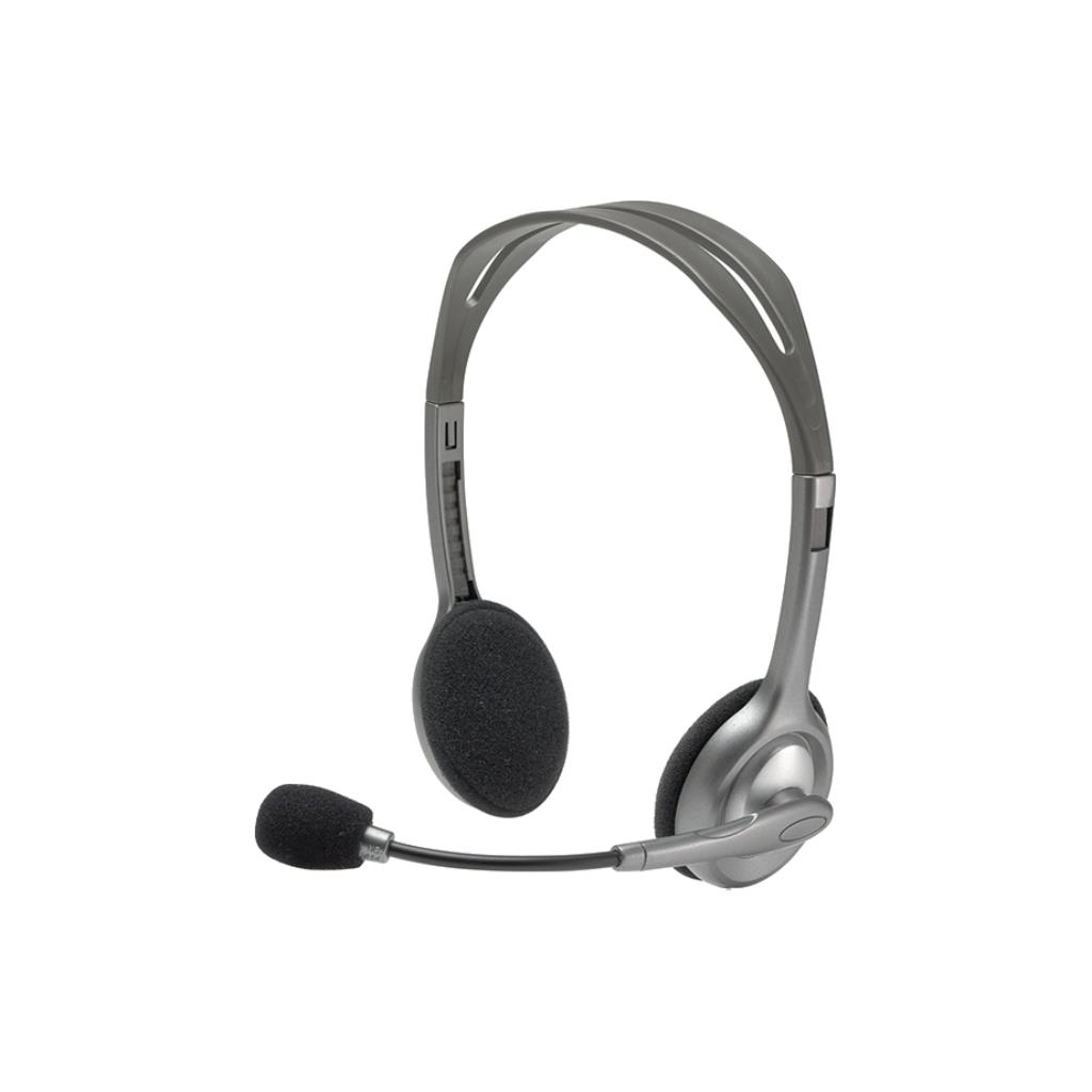 LOGITECH H110 Wired Stereo Headset 3.5mm Jack - Dark Grey