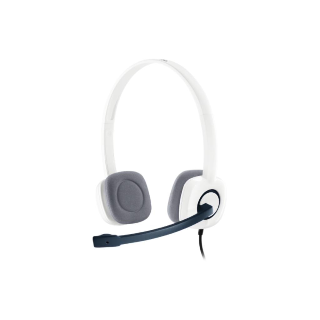 Logitech H150 Stereo Headset (หูฟังสเตอริโอพร้อมไมโครโฟนตัดเสียงรบกวน) - White
