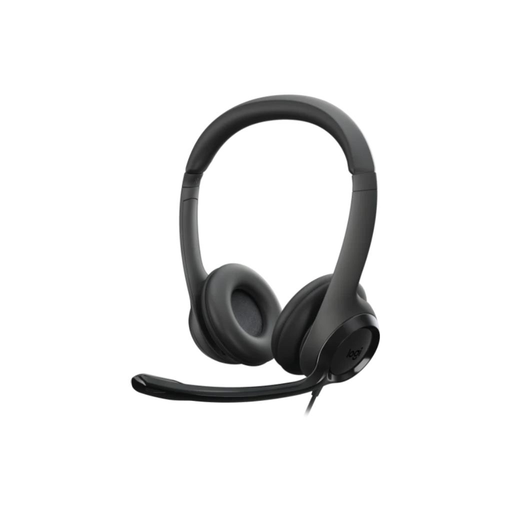 LOGITECH H390 USB Headset (Black) - Noise-Canceling Mic
