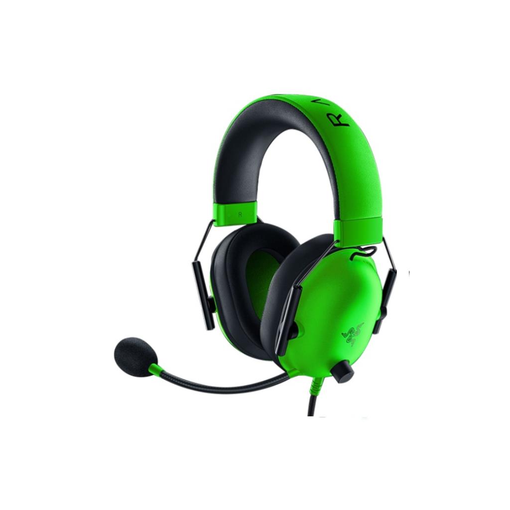Razer BlackShark V2 X Gaming Headset - Green (Wired 3.5mm + USB Sound Card)