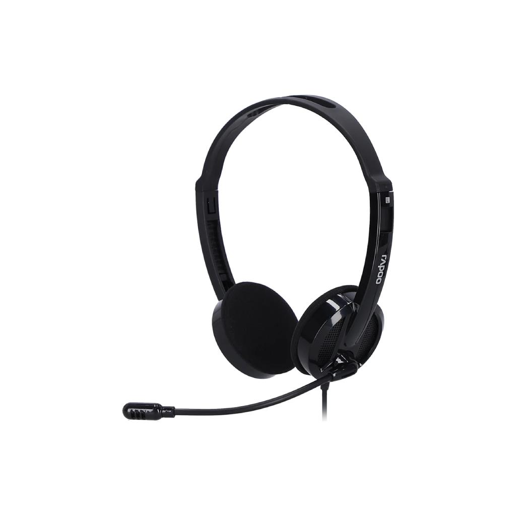 RAPOO H101 Wired Stereo Headset BLACK