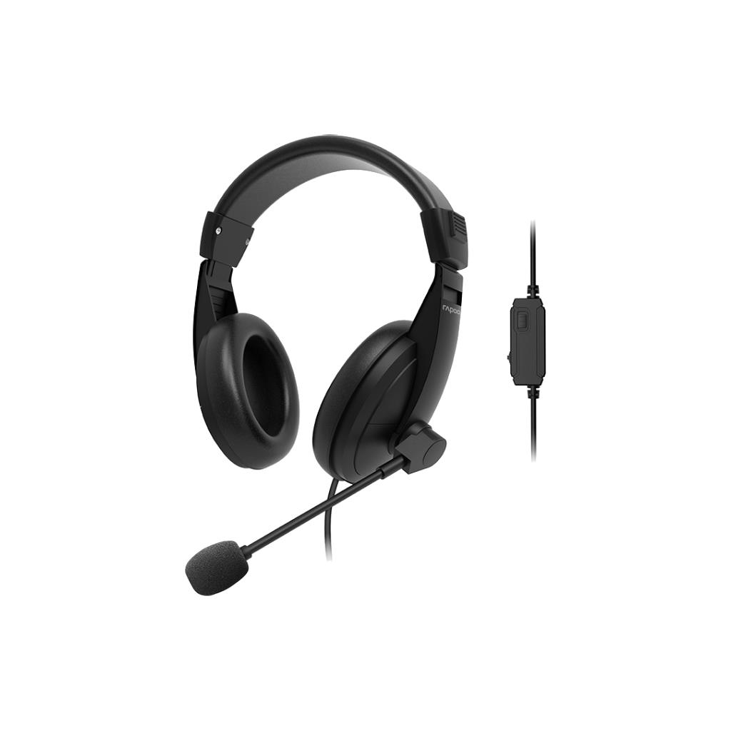RAPOO H150S USB Stereo Headset Black