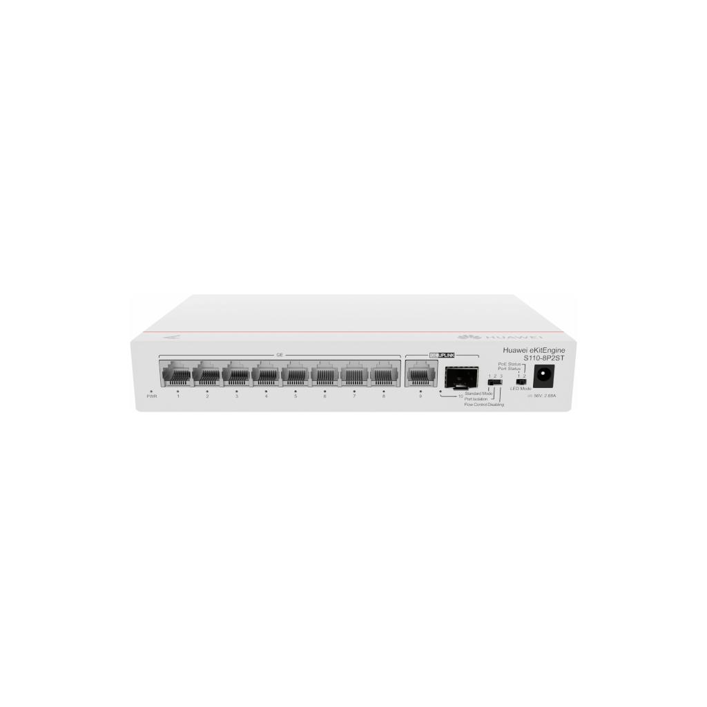 HUAWEI S110-8P2ST 8-Port Gigabit Switch with PoE+ 124W
