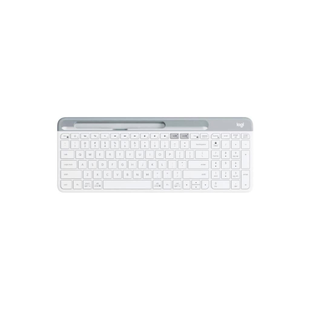 Logitech K580 Slim Multi-Device Wireless Keyboard (White) - ENG Layout