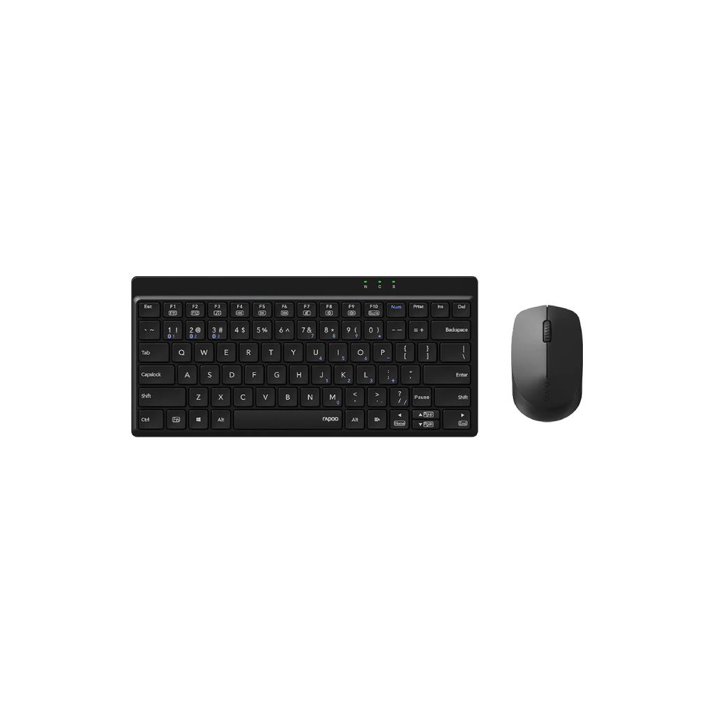 RAPOO 8000GT Wireless Keyboard & Mouse Combo (Black)