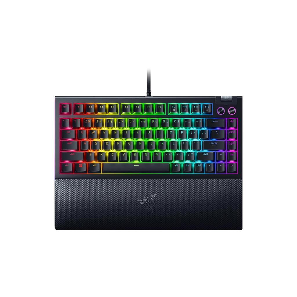 Razer BlackWidow V4 75% Hot-Swappable Mechanical Gaming Keyboard - Black (US Layout)