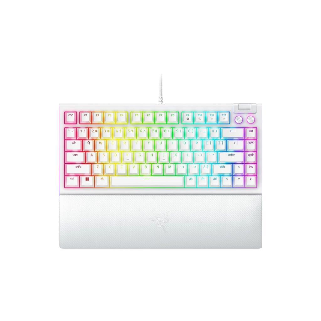 RAZER BLACKWIDOW V4 75% Hot-Swappable Mechanical Gaming Keyboard - White