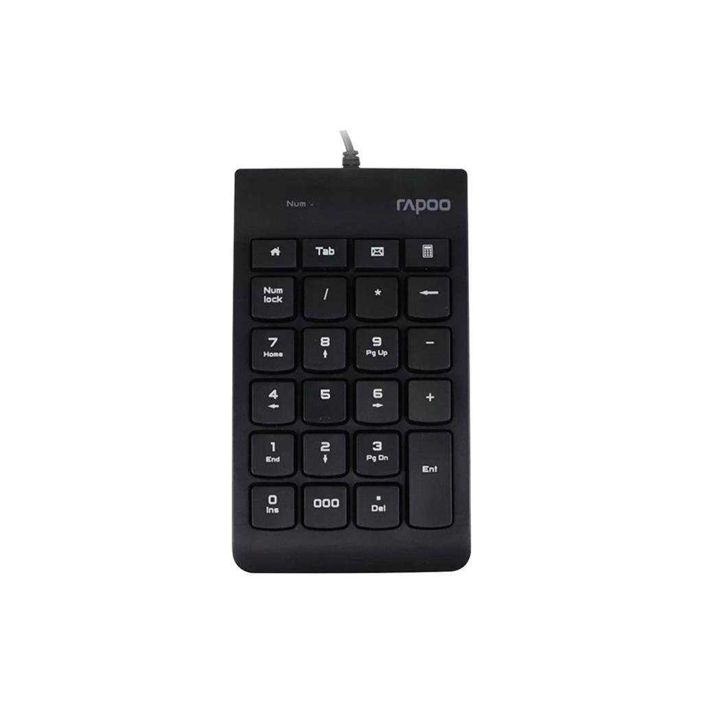 RAPOO K10 Wired Keyboard Black