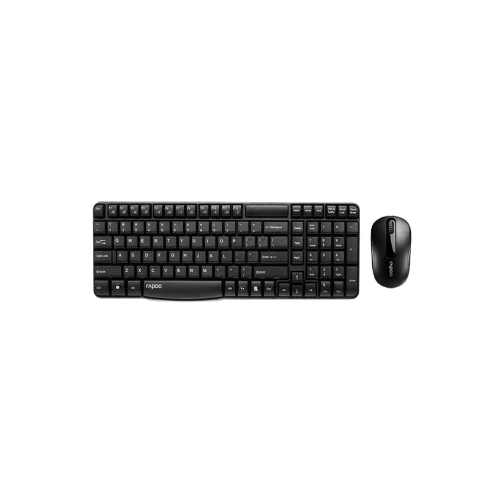 RAPOO X1800S Wireless Keyboard & Mouse Combo - Black