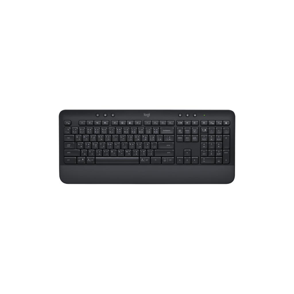 LOGITECH Signature K650 Wireless Keyboard BLACK (2x AA) - Full-Sized Comfort with Palm Rest