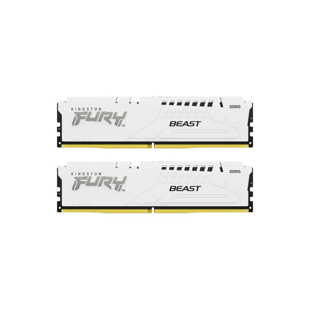 KINGSTON FURY BEAST WHITE DDR5 32GB (2x16GB) 5200MT/s CL40 XMP Kit