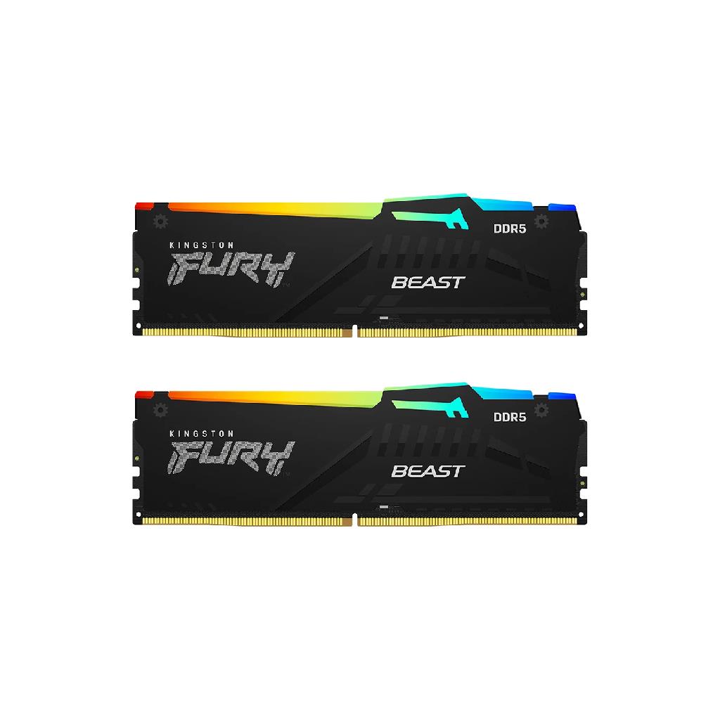 KINGSTON FURY BEAST RGB DDR5 32GB (2x16GB) 5600MT/s CL40