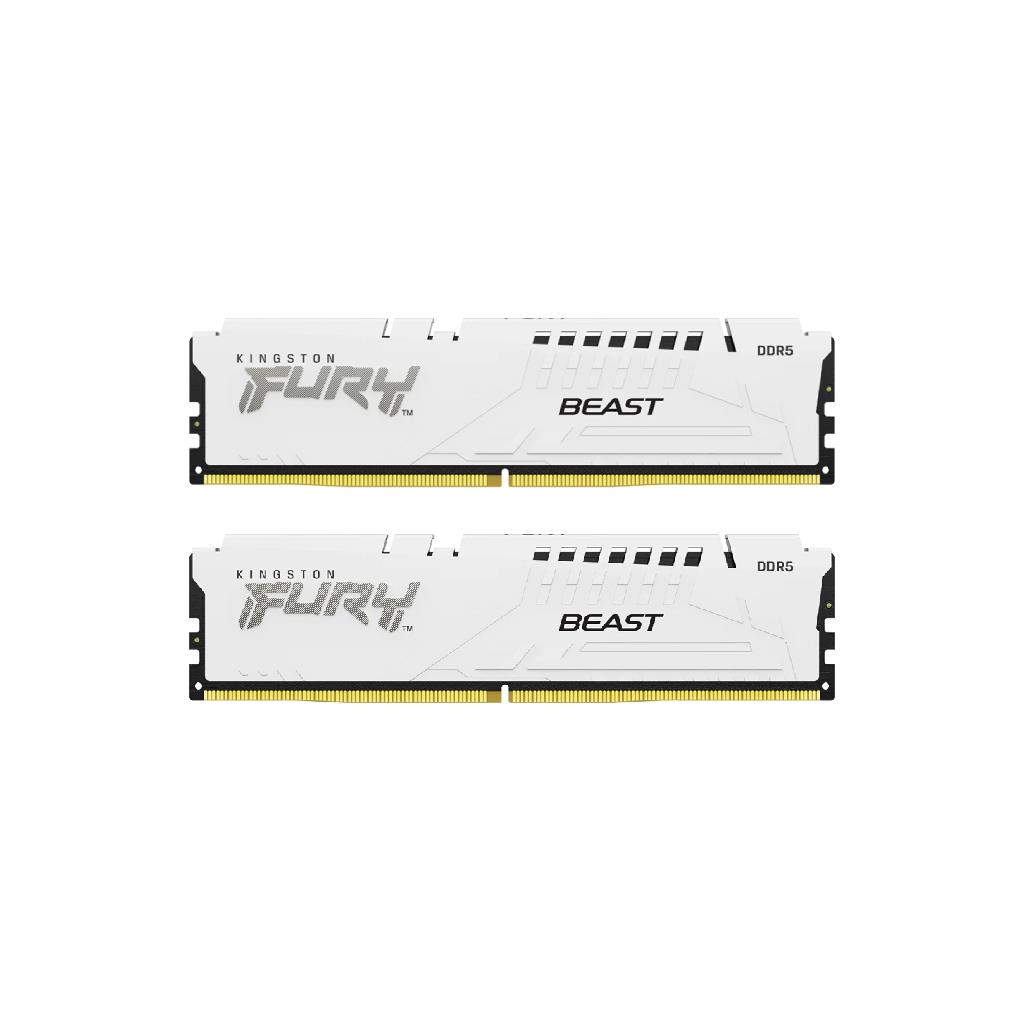 KINGSTON FURY BEAST WHITE DDR5 32GB (2x16GB) 5600MT/s CL40 XMP
