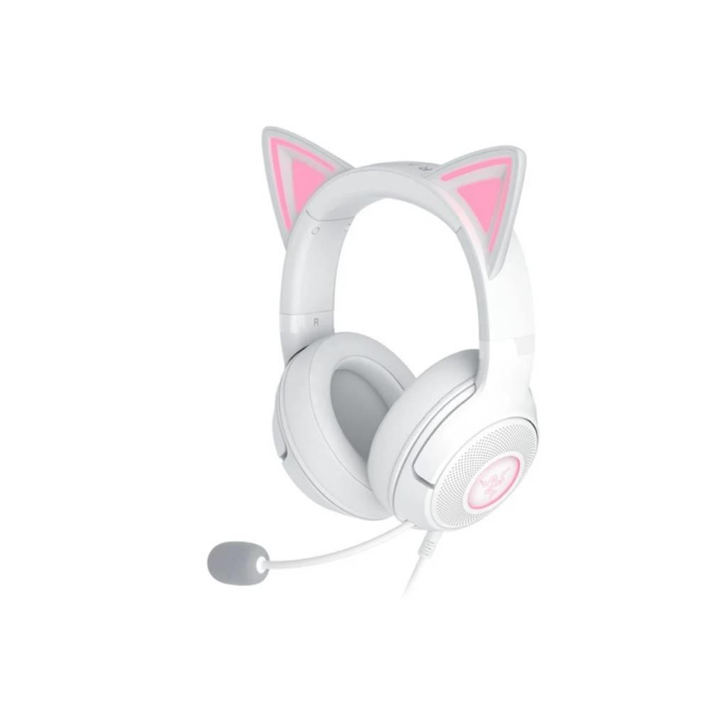Razer Kraken Kitty V2 USB Headset with RGB Kitty Ears - White Edition