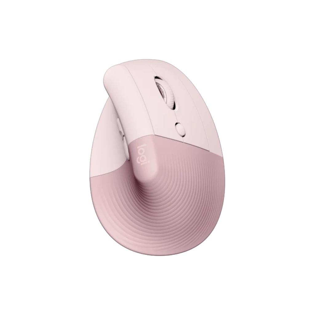 LOGITECH LIFT VERTICAL ERGONOMIC MOUSE (DARK ROSE) - Wireless Bluetooth & Logi Bolt