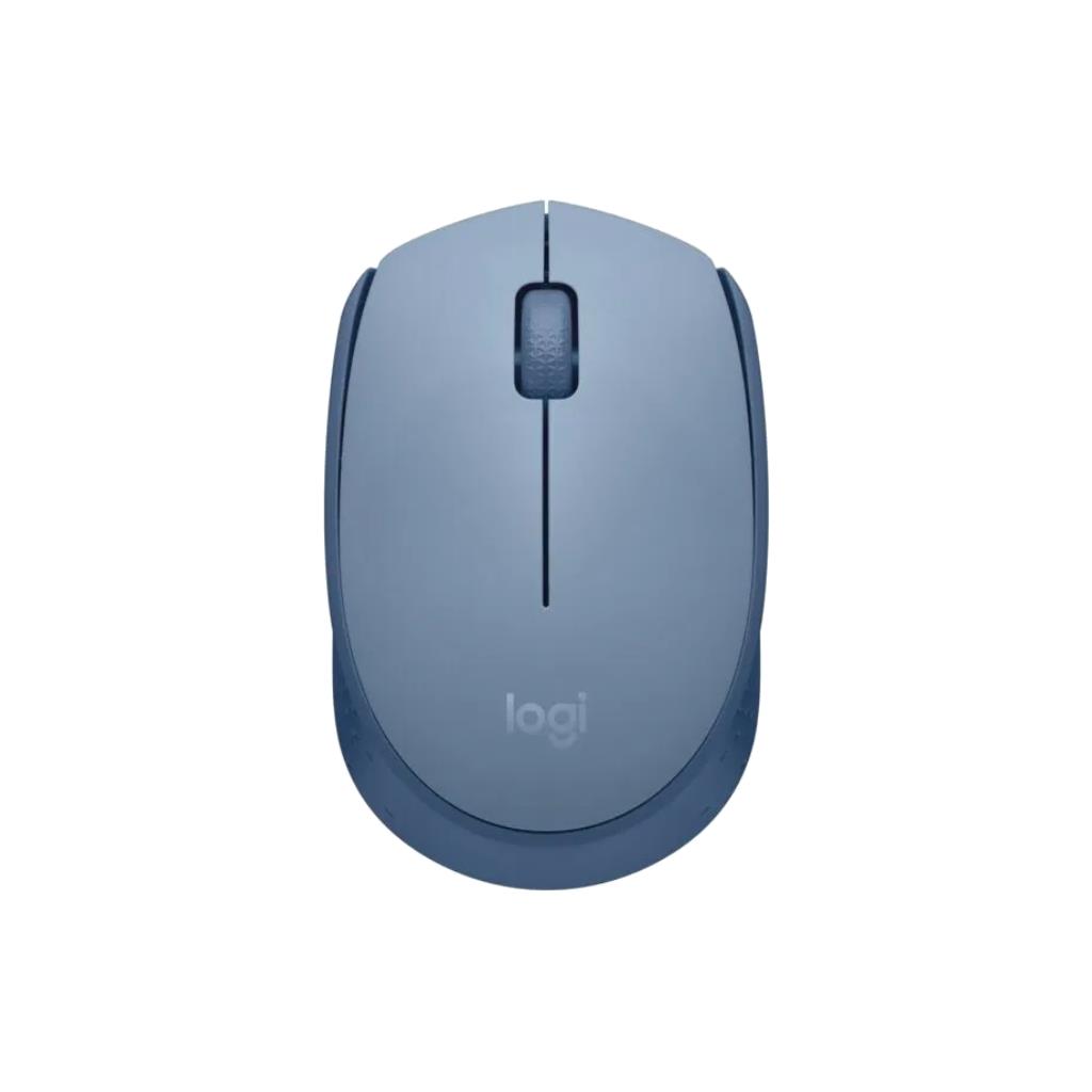 Logitech M171 Wireless Mouse Blue/Grey (Ambidextrous) - Plug & Play