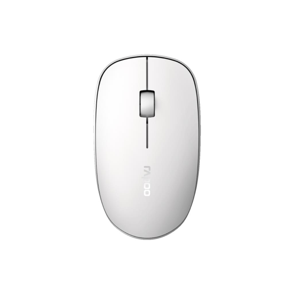 RAPOO M200 Silent Wireless Mouse White (Bluetooth + USB 2.4GHz)