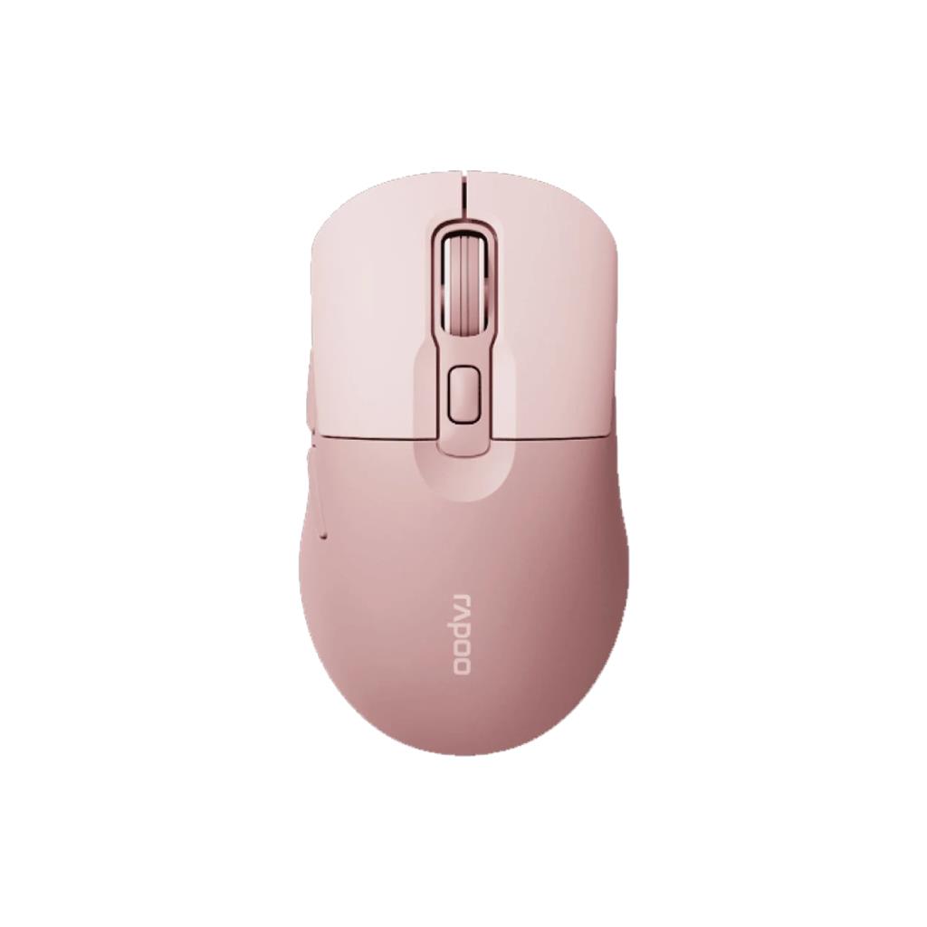 RAPOO M308 Silent Wireless Mouse Pink (Bluetooth + USB 2.4GHz)