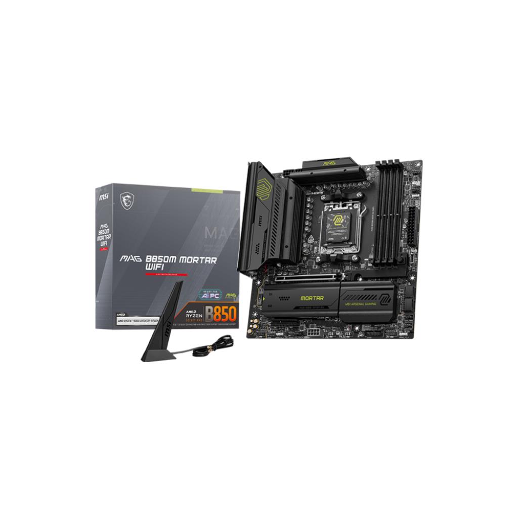 MSI MAG B850M MORTAR WIFI Motherboard (AM5, DDR5, Wi-Fi 7)