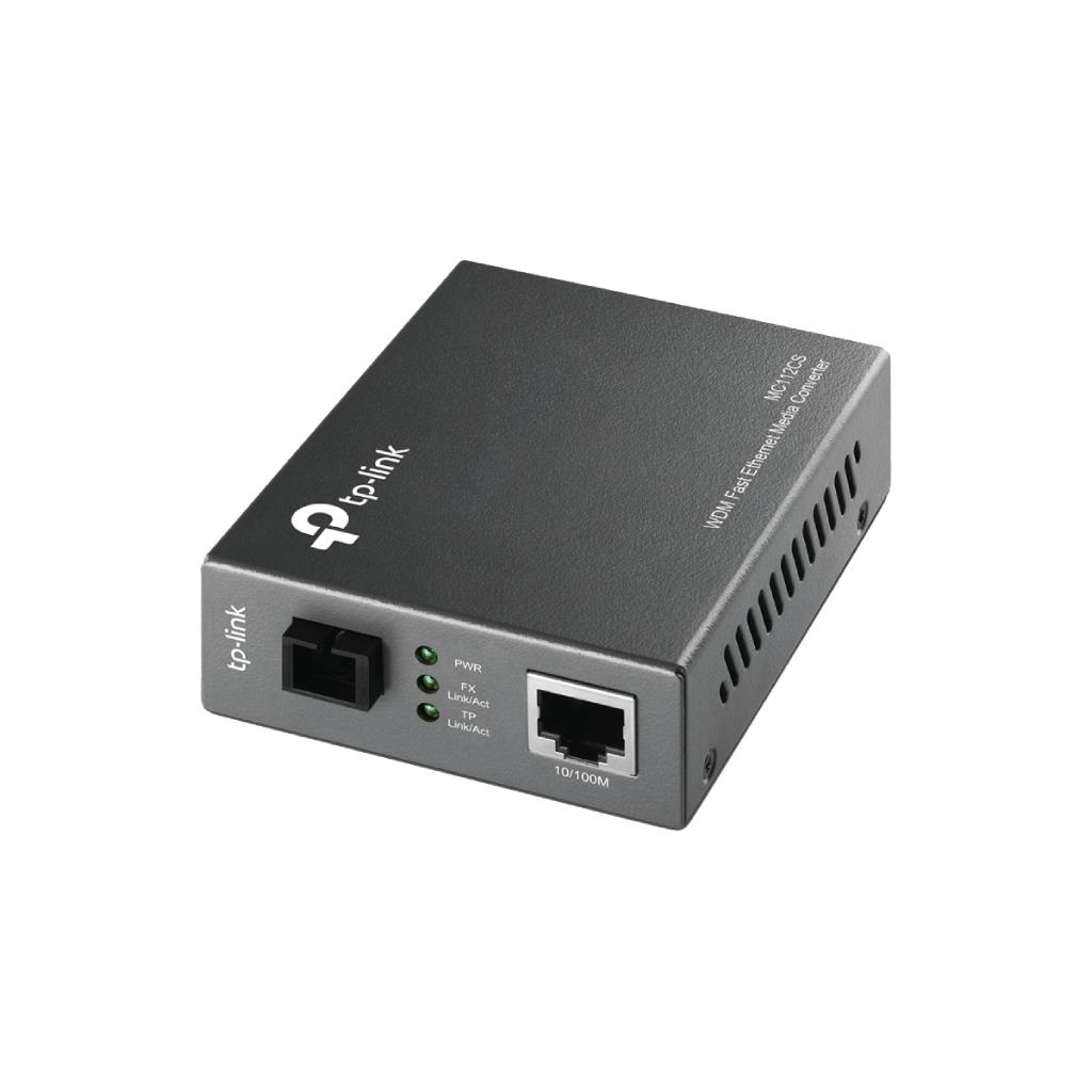 TP-Link MC112CS 10/100Mbps WDM Media Converter (Single-mode SC Fiber)