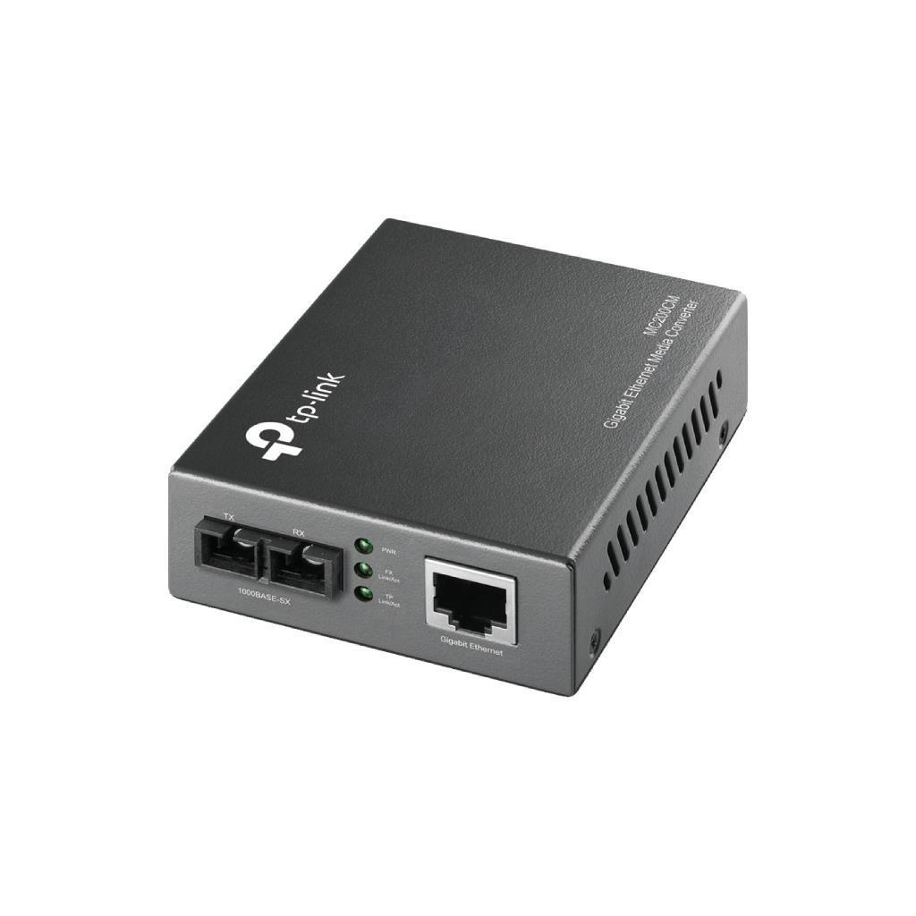 TP-Link MC200CM Gigabit Multi-mode Media Converter (1× RJ45 10/100/1000Mbps, 2× SC/UPC 1000BASE-SX)