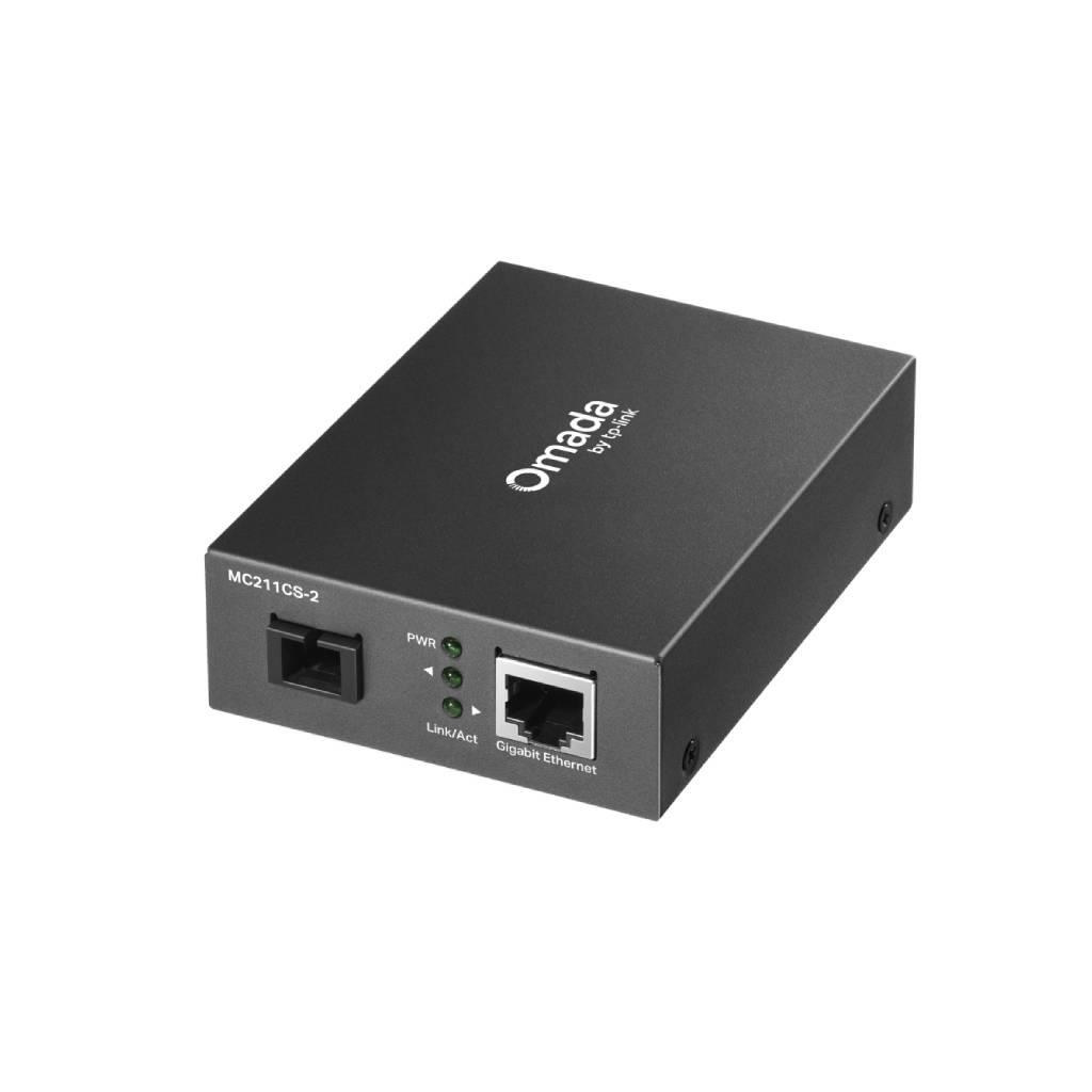 TP-Link MC211CS-2-VER3 Omada Gigabit WDM Media Converter 1000 Mbps Single-mode SC Bi-Directional