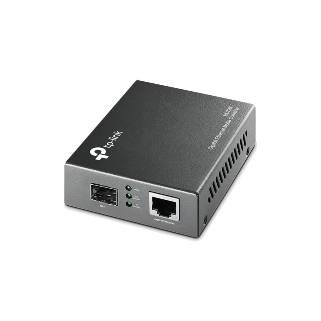 TP-Link MC220L Gigabit SFP Media Converter V4 - 1x RJ45 10/100/1000Mbps + 1x SFP Slot