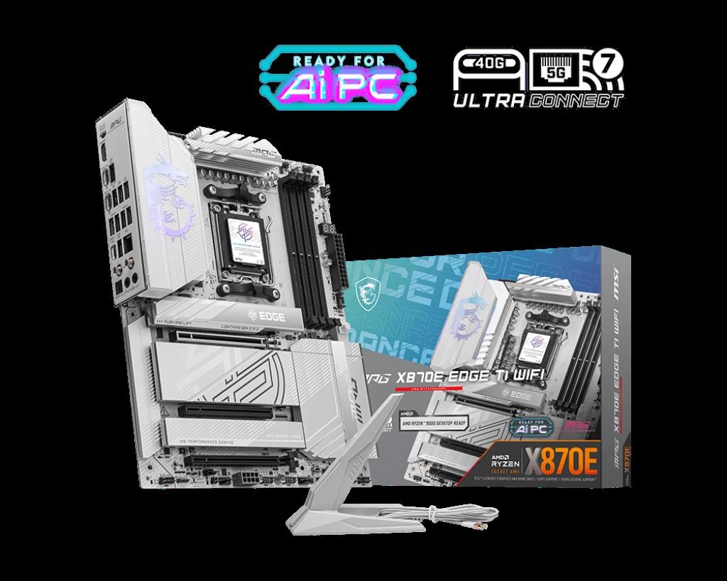 MSI MPG X870E EDGE TI WIFI Motherboard with Wi-Fi 7 & DDR5 Support