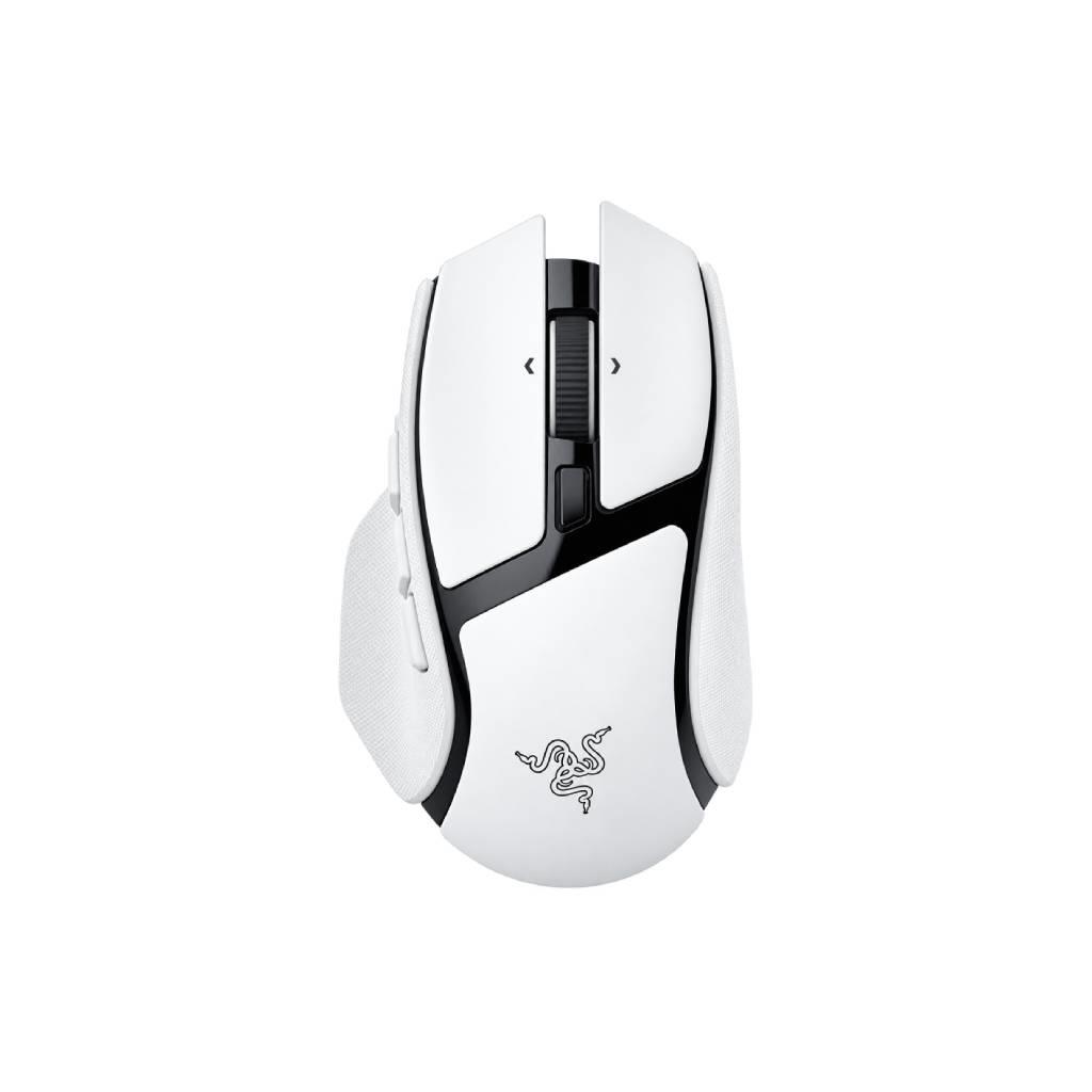 Razer Basilisk V4 HyperSpeed Ergonomic Wireless Gaming Mouse (White) - 33K Sensor