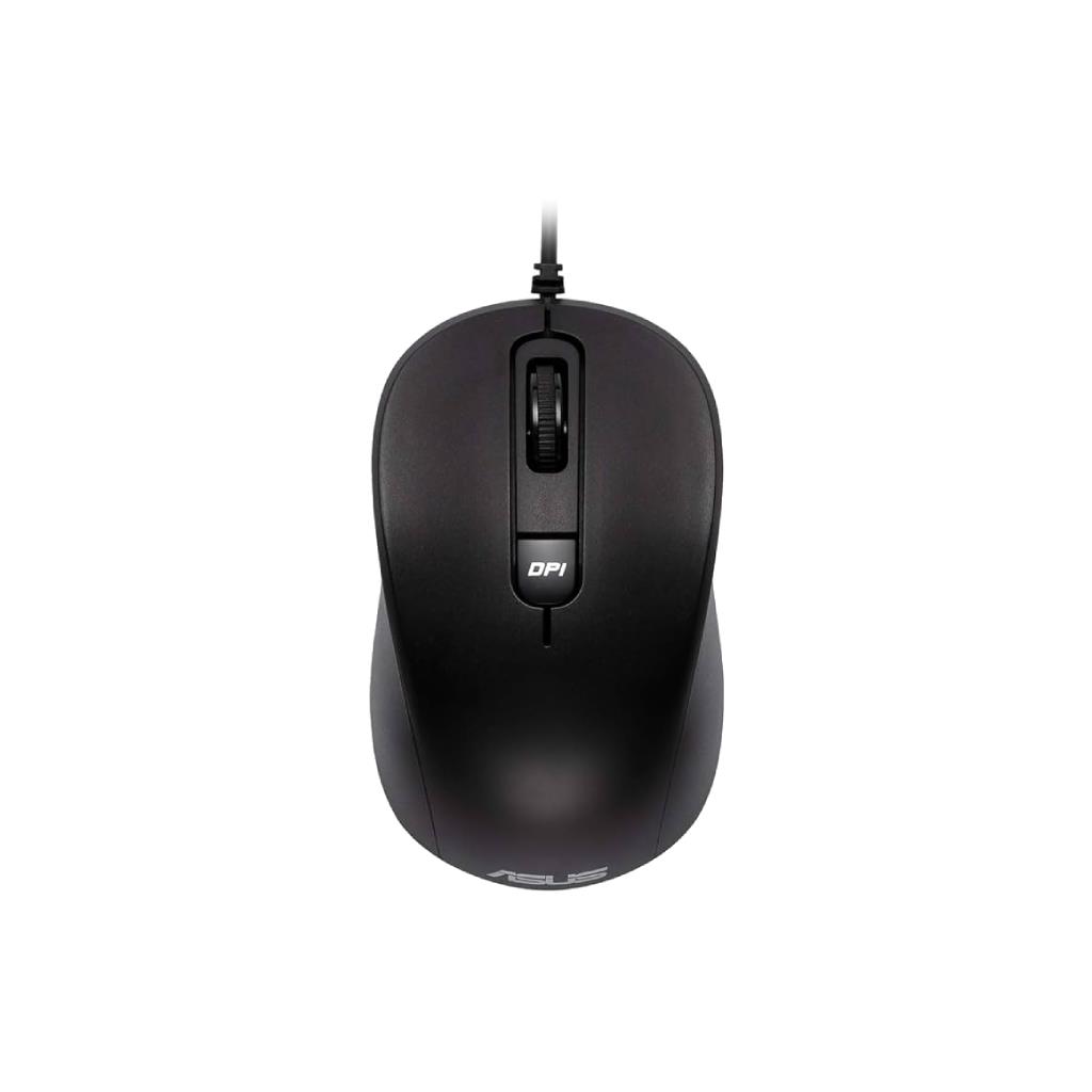 ASUS MU101C Wired Blue Ray Mouse Black (3200dpi) - Silent Click