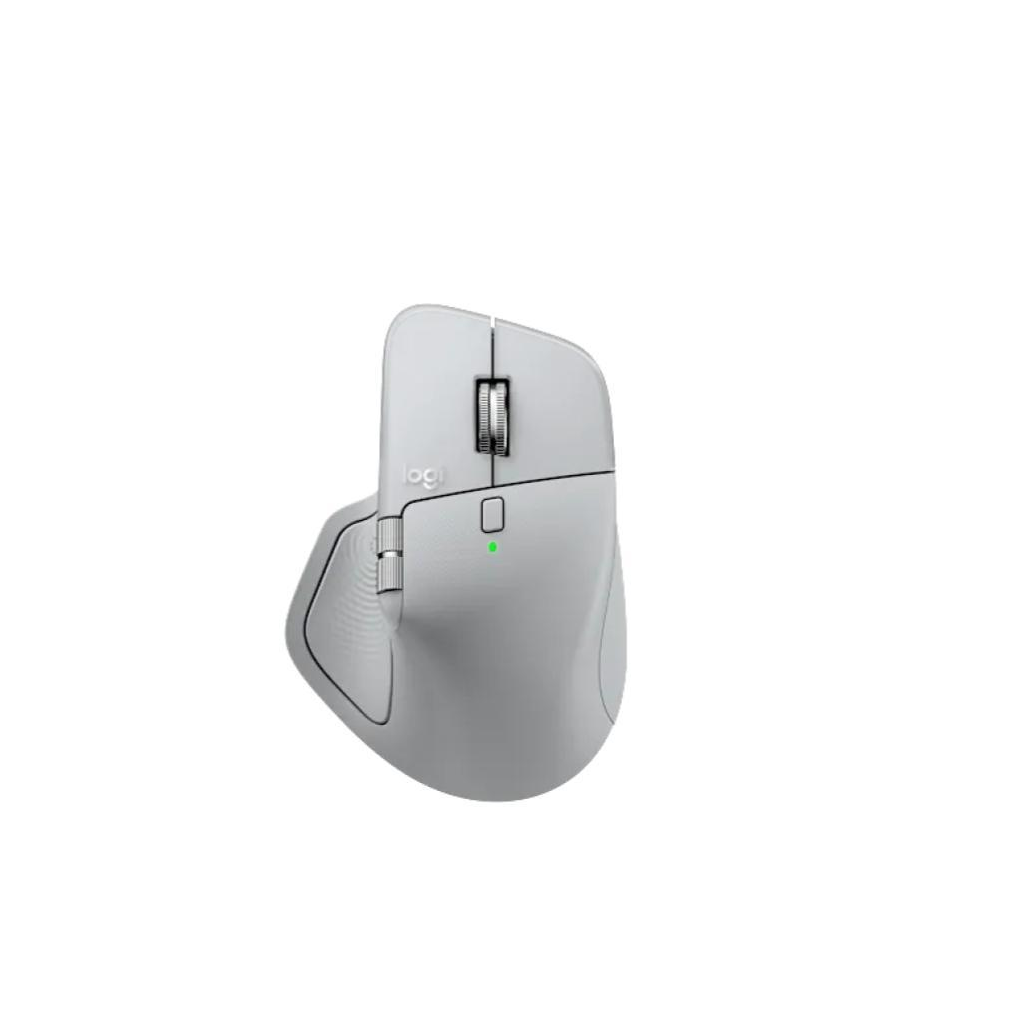 Logitech MX Master 4 Wireless Mouse (Pale Gray) - 8K DPI, MagSpeed Scroll, Haptic Feedback