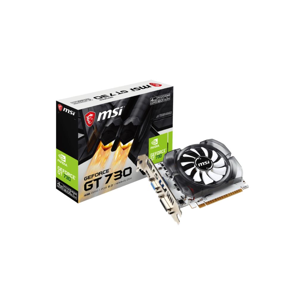 MSI NVIDIA GeForce GT 730 4GB DDR3 (PCIe 2.0) - Dual Display