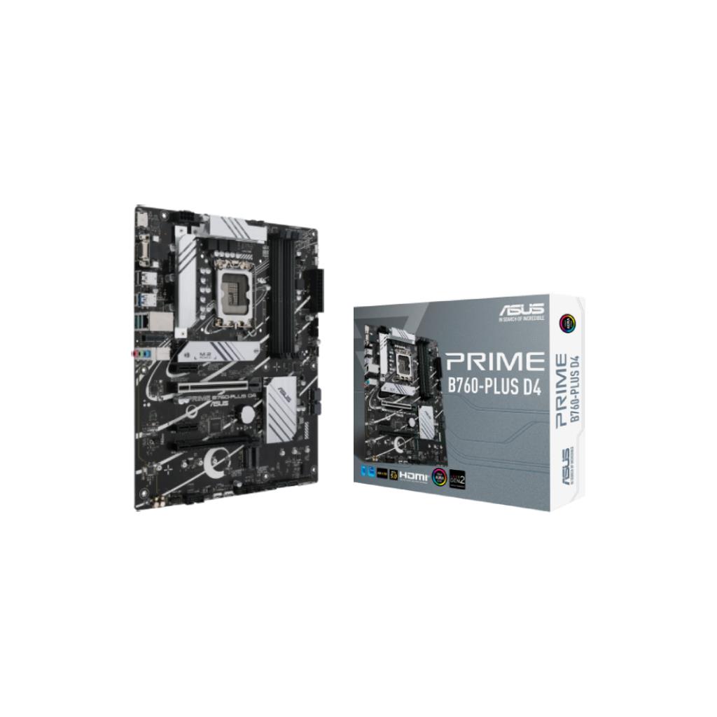 ASUS PRIME B760-PLUS D4 ATX Motherboard (LGA1700, DDR4, USB 3.2 Gen 2x2)