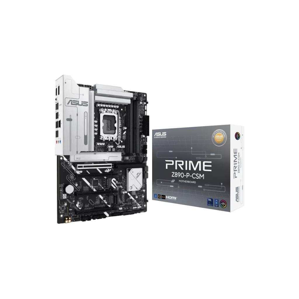ASUS PRIME Z890-P-CSM Motherboard (LGA1851, DDR5, PCIe 5.0 x16, 4 DIMM, USB 20Gbps)